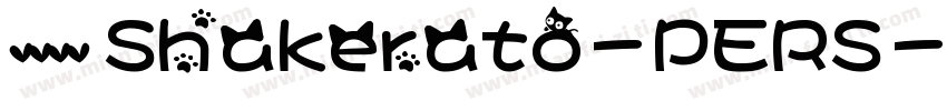 英文字体 Shakerato-PERS字体转换
